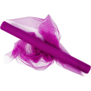 Tyl, B: 50 cm, neon lys lilla, 5 m/ 1 rl.