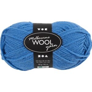Melbourne Uldgarn, L: 92 m, pind 4-5,5, lyseblå, 50 g/ 1 ngl.