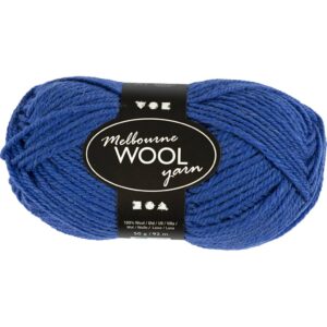 Melbourne Uldgarn, L: 92 m, pind 4-5,5, blå, 50 g/ 1 ngl.
