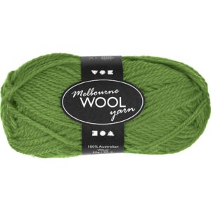 Melbourne Uldgarn, L: 92 m, pind 4-5,5, grøn, 50 g/ 1 ngl.