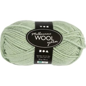 Melbourne Uldgarn, L: 92 m, pind 4-5,5, lys grøn, 50 g/ 1 ngl.