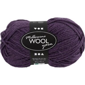 Melbourne Uldgarn, L: 92 m, pind 4-5,5, lilla, 50 g/ 1 ngl.