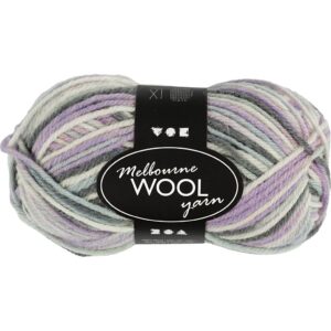 Melbourne Uldgarn, L: 92 m, pind 4-5,5, mørk lilla, 50 g/ 1 ngl.