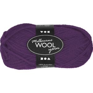 Melbourne Uldgarn, L: 92 m, pind 4-5,5, violet, 50 g/ 1 ngl.