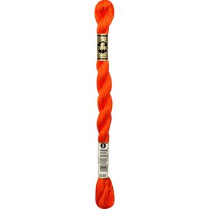 DMC perlegarn, nr. 5, orange (608), 300 m, 12x25 m/ 1 pk.