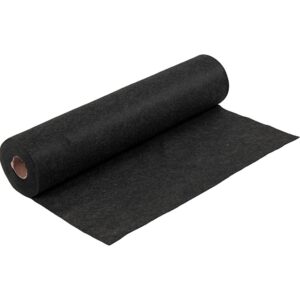 Hobbyfilt, B: 45 cm, tykkelse 1,5-2 mm, meleret, 180-200 g, sort, 5 m/ 1 rl.