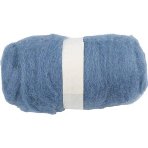 Kartet Uld, himmelblå, 100 g/ 1 bdt.