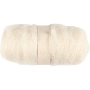 Kartet Uld, lys beige, 100 g/ 1 bdt.