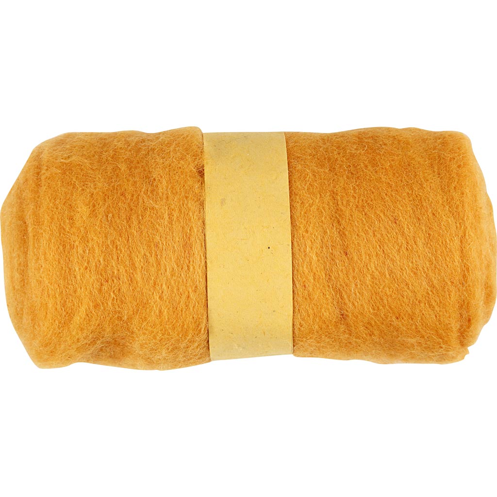 Kartet Uld, karrygul, 100 g/ 1 bdt.