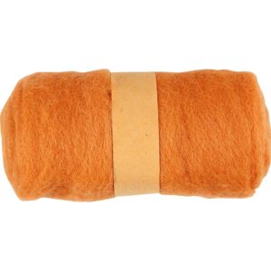 Kartet Uld, orange, 100 g/ 1 bdt.