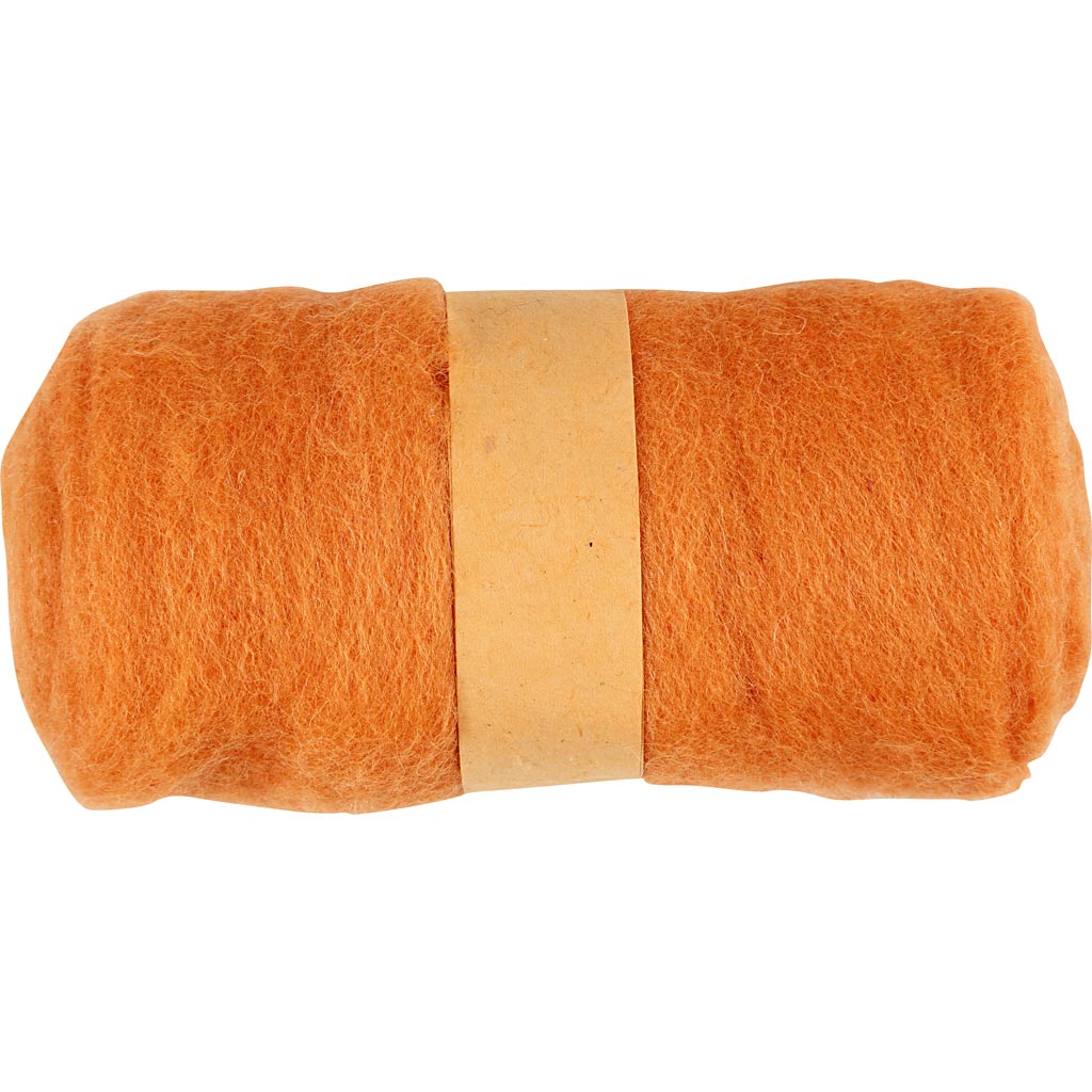Kartet Uld, orange, 100 g/ 1 bdt.