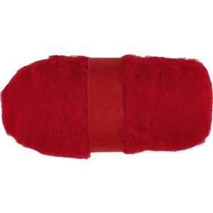 Kartet Uld, ruby rød, 100 g/ 1 bdt.