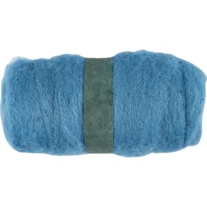Kartet Uld, påfugleblå, 100 g/ 1 bdt.
