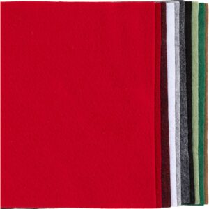 Hobbyfilt, A4, ark 210x297 mm, tykkelse 2 mm, julefarver, 10 ark/ 1 pk.