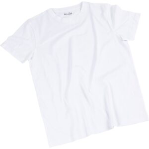 T-shirt, rund hals, B: 43 cm, str. 11-12 år, 145 g, hvid, 1 stk.
