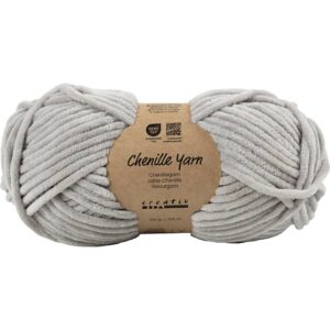 Velourgarn, L: 105 m, pind 5-6, grå, 100 g/ 1 ngl.