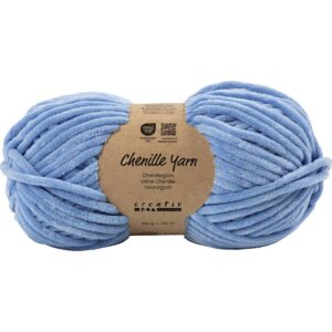 Velourgarn, L: 105 m, pind 5-6, denim blå, 100 g/ 1 ngl.