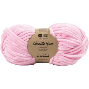 Velourgarn, L: 105 m, pind 5-6, lys pink, 100 g/ 1 ngl.