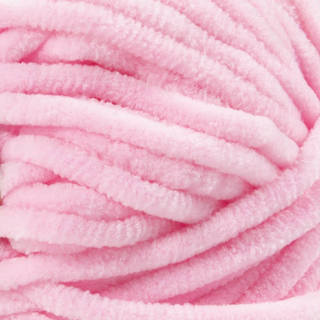 Velourgarn, L: 105 m, pind 5-6, lys pink, 100 g/ 1 ngl. - Image 2
