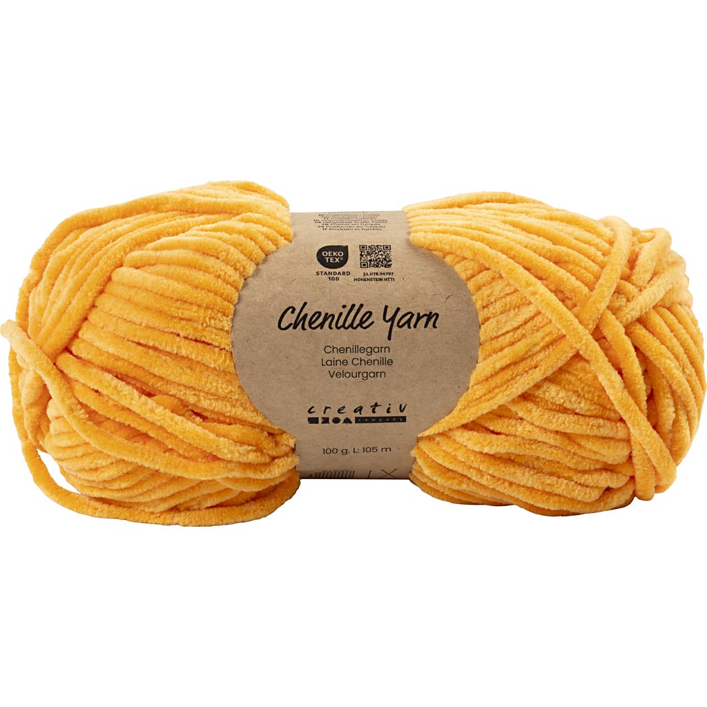 Velourgarn, L: 105 m, pind 5-6, abrikos, 100 g/ 1 ngl.