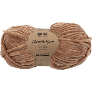 Velourgarn, L: 105 m, pind 5-6, beige, 100 g/ 1 ngl.