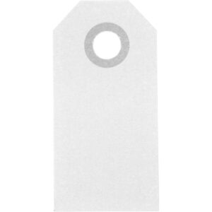 Manilamærker, str. 3x6 cm, 250 g, hvid, 30 stk./ 1 pk.