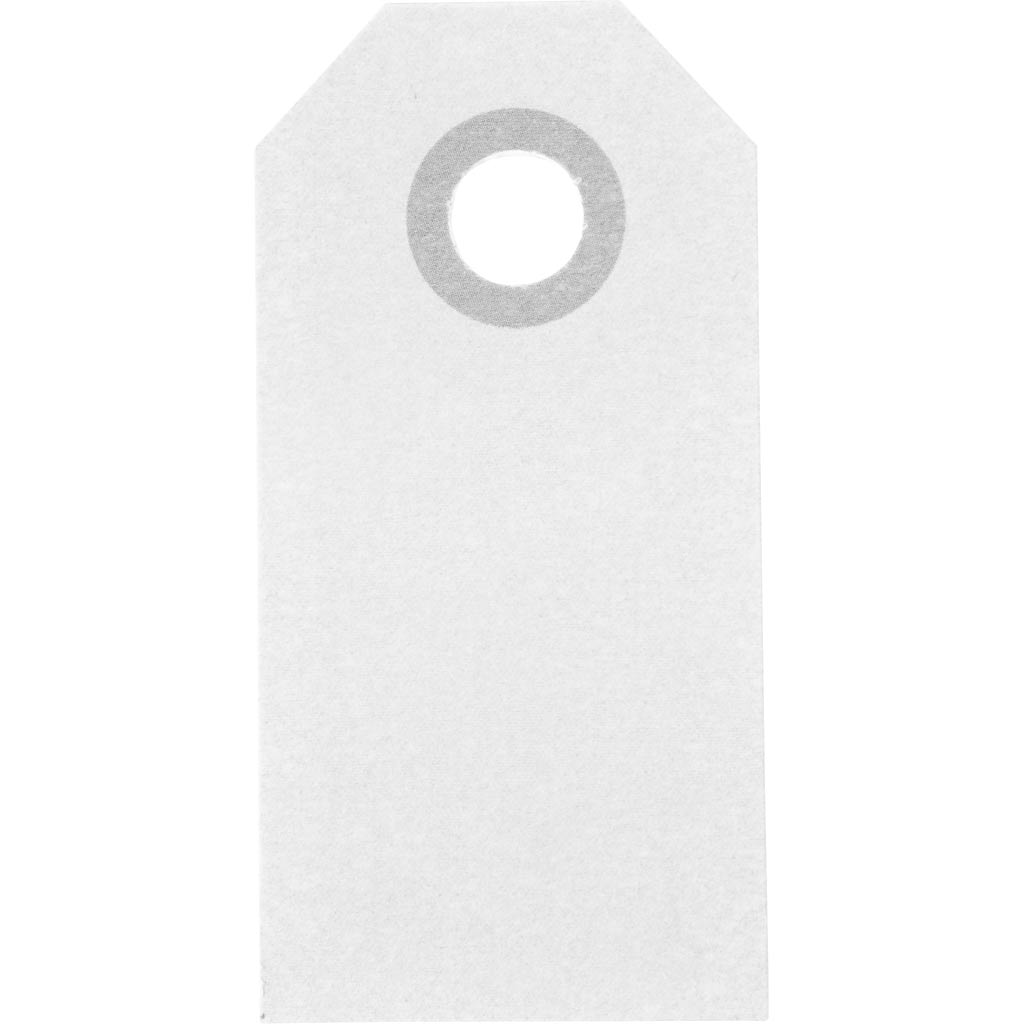 Manilamærker, str. 3x6 cm, 250 g, hvid, 30 stk./ 1 pk.
