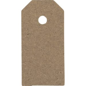 Manilamærker, str. 3x6 cm, 250 g, natur, 30 stk./ 1 pk.