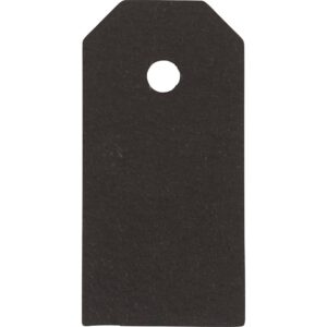 Manilamærker, str. 3x6 cm, 250 g, sort, 30 stk./ 1 pk.