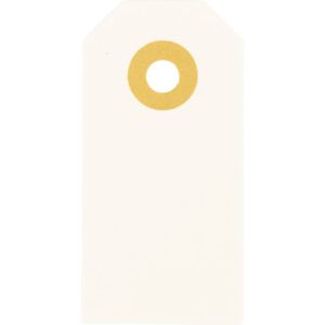 Manilamærker, str. 3x6 cm, 250 g, creme, 30 stk./ 1 pk.