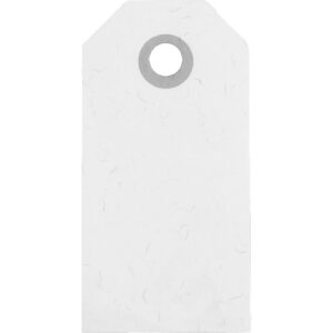 Manilamærker, str. 4x8 cm, 250 g, hvid, 20 stk./ 1 pk.