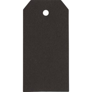 Manilamærker, str. 5x10 cm, 250 g, sort, 20 stk./ 1 pk.