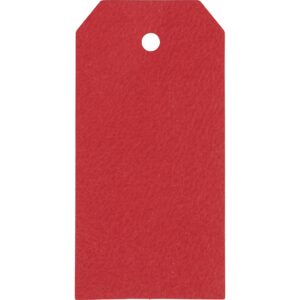 Manilamærker, str. 5x10 cm, 250 g, rød, 20 stk./ 1 pk.