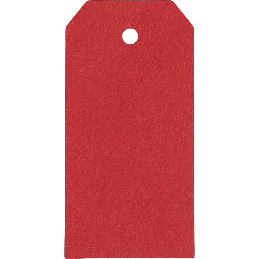 Manilamærker, str. 5x10 cm, 250 g, rød, 20 stk./ 1 pk.