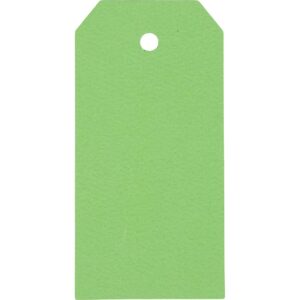 Manilamærker, str. 5x10 cm, 250 g, grøn, 20 stk./ 1 pk.