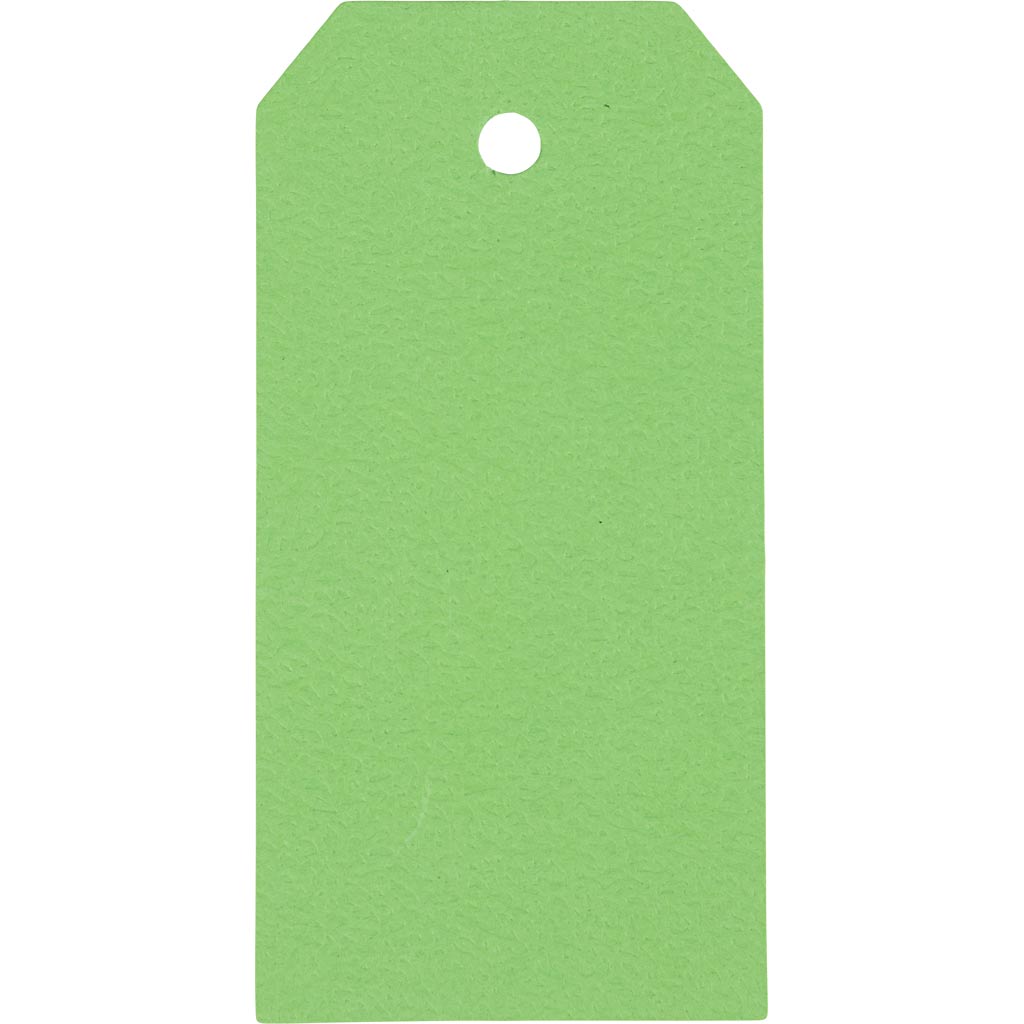 Manilamærker, str. 5x10 cm, 250 g, grøn, 20 stk./ 1 pk.