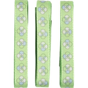 Dekorationsbånd, blomst, B: 10 mm, blå/grøn harmoni, 3 m, 3x1 m/ 1 pk.