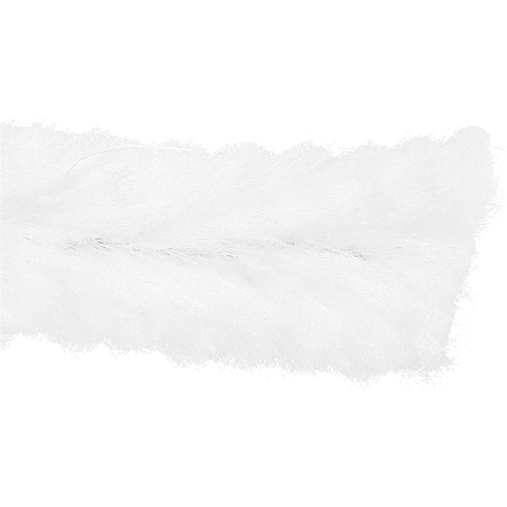 Chenille, L: 30 cm, tykkelse 15 mm, hvid, 15 stk./ 1 pk. - Image 5