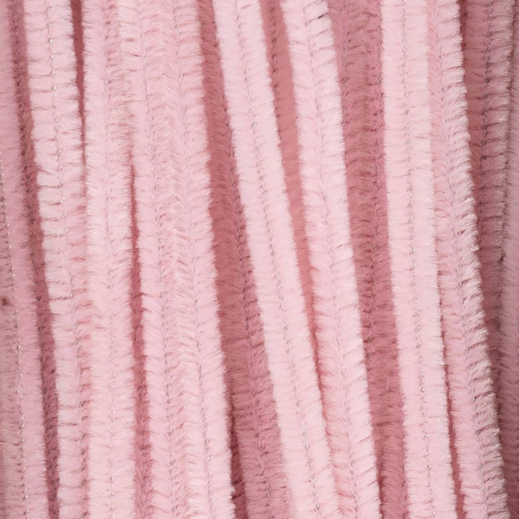 Chenille, L: 30 cm, tykkelse 6 mm, rosa, 50 stk./ 1 pk. - Image 4