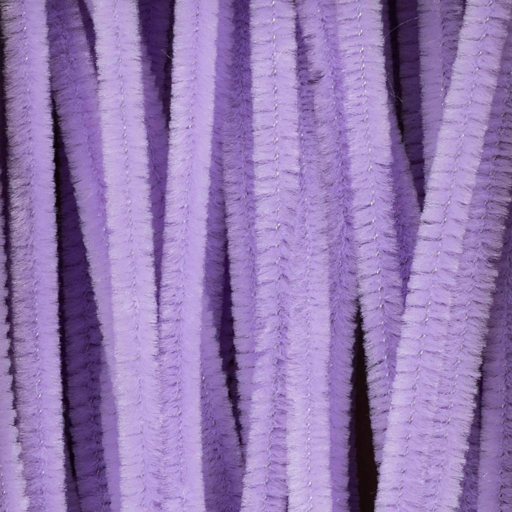 Chenille, L: 30 cm, tykkelse 6 mm, lilla, 50 stk./ 1 pk. - Image 4
