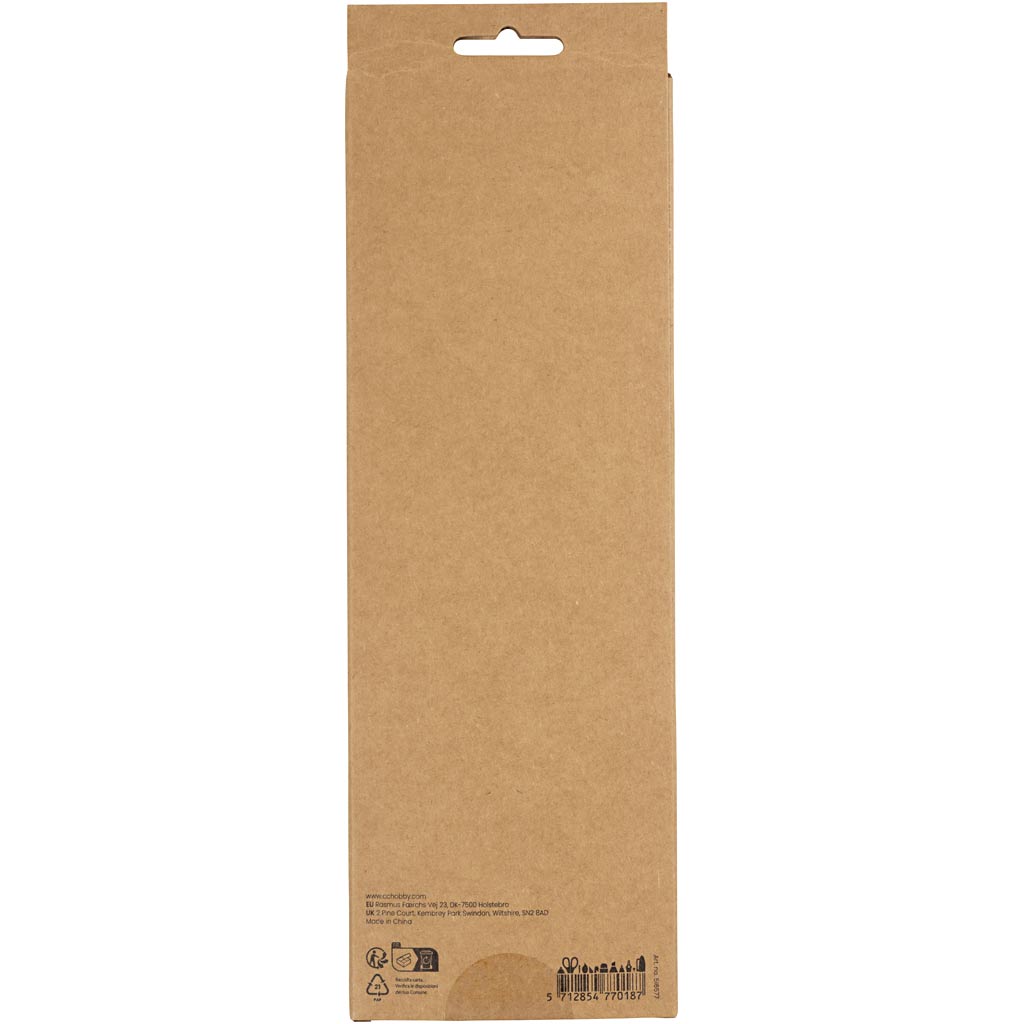Chenille, L: 30 cm, tykkelse 6 mm, mørk rød, 50 stk./ 1 pk. - Image 3