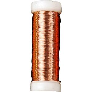 Metaltråd, tykkelse 0,18 mm, kobber, 80 m/ 1 rl.