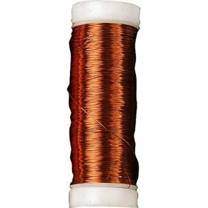 Metaltråd, tykkelse 0,18 mm, orange, 80 m/ 1 rl.