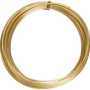 Bonzaitråd, tykkelse 2 mm, guld, 50 m/ 1 rl.