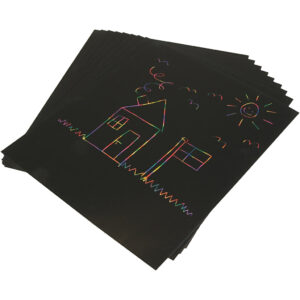 Skrabepapir, ark 25x30 cm, 10 ark/ 1 pk.