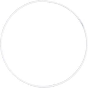 Metalring, diam. 7 cm, tykkelse 2 mm, hvid, 1 stk.