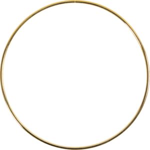 Metalring, diam. 7 cm, tykkelse 2 mm, guld, 1 stk.