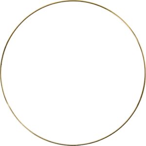 Metalring, diam. 20 cm, tykkelse 3 mm, guld, 1 stk.