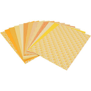 Dekorationspapir, ark 24x34 cm, gul, 30 ark/ 1 pk.