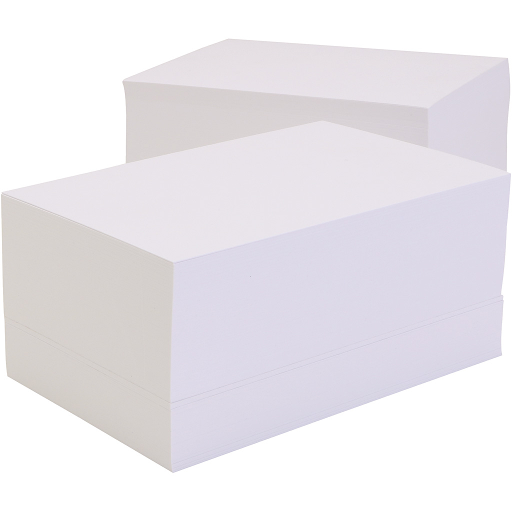 Karton, A6, ark 105x148 mm, 180 g, hvid, 600 ark/ 1 pk.